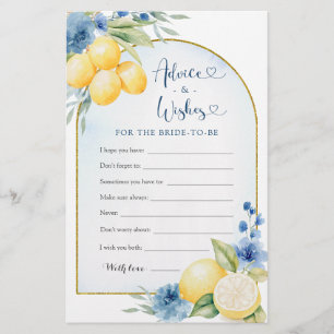 Blue Floral Lemon Main Squeeze Advies en Wensen