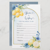 Blue Floral Lemon Main Squeeze Advies en Wensen (Voorkant / Achterkant)
