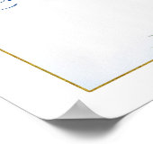 Blue Floral Lemon Main Squeeze Lemonade Poster (Hoek)