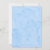 Blue Floral Lemon Main Squeeze Vrijgezellenfeest Kaart (Achterkant)