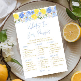 Blue Floral Lemon Wat zit er in je portemonnee Gam