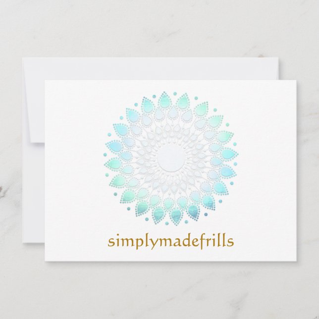 Blue Floral Lotus (Voorkant)