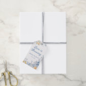 Blue Floral Love is het brouwen van Vrijgezellenfe Cadeaulabel (Met Touw)