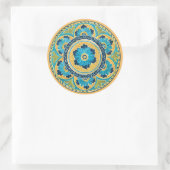 Blue Floral Mexican Tile Sticker (Tas)
