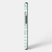 Blue Floral Minimalist iPhone Hoesje (Linkerkant)