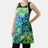 Blue Floral Monogram Schort - Elegant bakcadeau (Insitu)