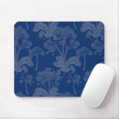 Blue Floral Mousepad Muismat (Met muis)