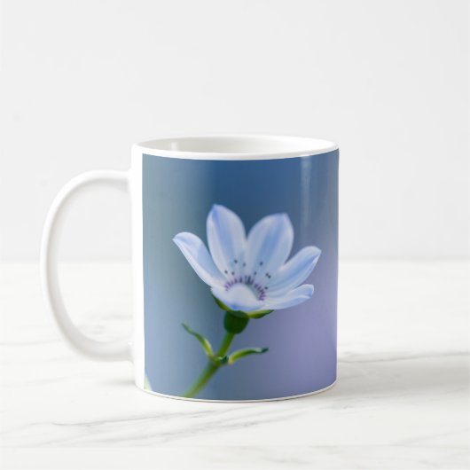 Blue Floral Mug Koffiemok (Links)