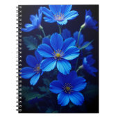 Blue Floral Notebook - Beauty for Your Ideas Notitieboek (Voorkant)