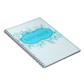 Blue Floral Notitieboek Hoesje (Rechterzijde)