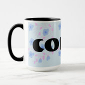 Blue Floral ontworpen Mok (Links)