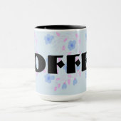 Blue Floral ontworpen Mok (Midden)