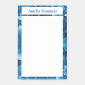 Blue Floral op maat Post-it® Notes (Voorkant)