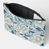 Blue Floral Pattern Antiek Asian Design Etui (Open)