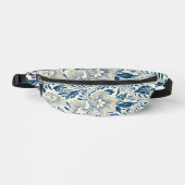Blue Floral Pattern Antiek Asian Design Heuptasje (Voorkant)