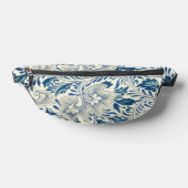 Blue Floral Pattern Antiek Asian Design Heuptasje (Liggend)