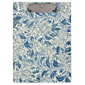 Blue Floral Pattern Antiek Asian Design Klembord (Voorkant)