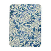 Blue Floral Pattern Antiek Asian Design Magneet (Verticaal)
