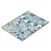 Blue Floral Pattern Antiek Asian Design Notitieboek (Linkerzijde)