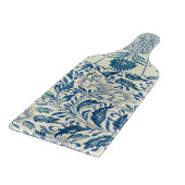 Blue Floral Pattern Antiek Asian Design Snijplank (Hoek)