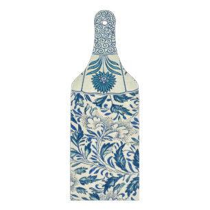 Blue Floral Pattern Antiek Asian Design Snijplank
