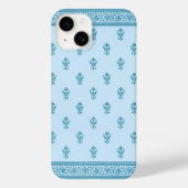 Blue Floral Pattern Case-Mate iPhone Case (Achterkant)