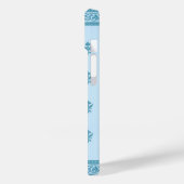 Blue Floral Pattern Case-Mate iPhone Case (Achterkant / Links)