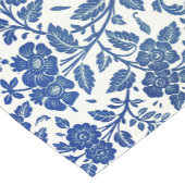 Blue Floral Pattern Korte Tafelloper (Hoek)