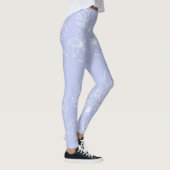Blue Floral Pattern Leggings (Rechts)