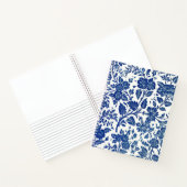 Blue Floral Pattern Notitieboek (Binnen)