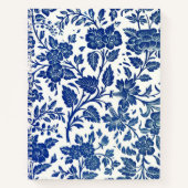 Blue Floral Pattern Notitieboek (Voorkant)