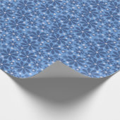 Blue Floral Pattern onderzetters – stijlvolle toeg Cadeaupapier (Hoek)