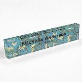 Blue Floral Pattern Professional Manager Modern Naambordje