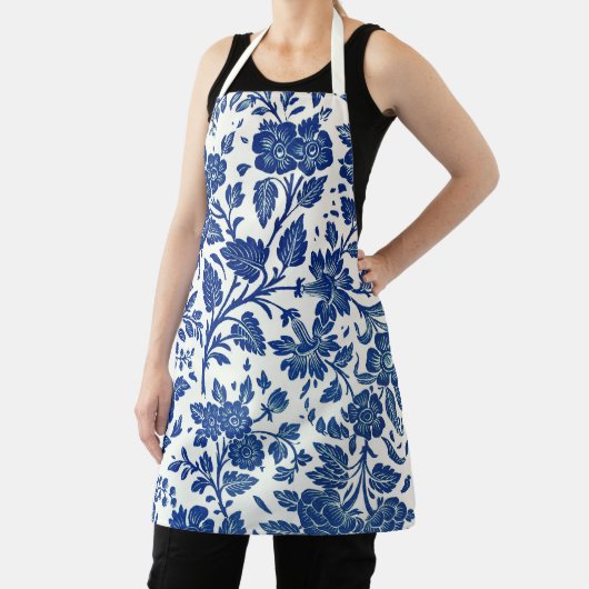 Blue Floral Pattern Schort (Insitu)