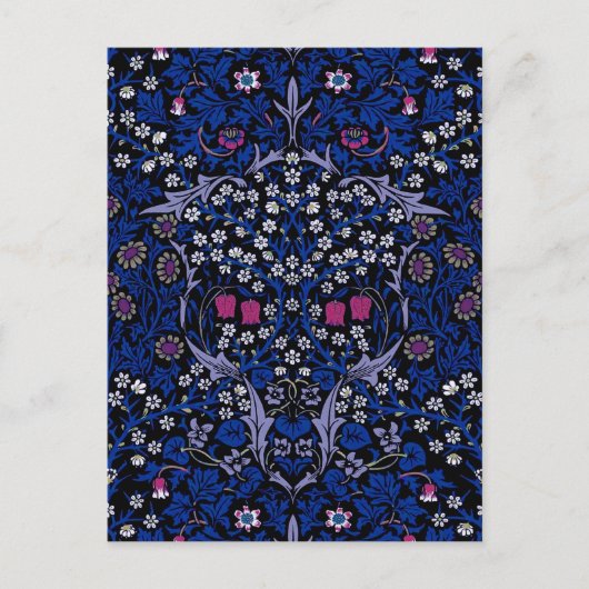 Blue  Floral Pattern, William Morris Briefkaart (Voorkant)
