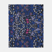 Blue  Floral Pattern, William Morris Fleece Deken (Voorkant)