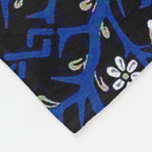 Blue  Floral Pattern, William Morris Fleece Deken (Hoek)