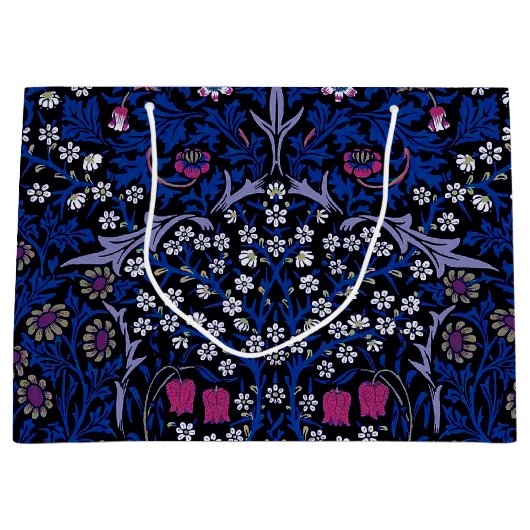 Blue  Floral Pattern, William Morris Large Groot Cadeauzakje (Voorkant)