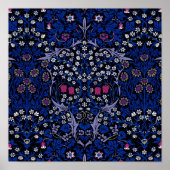 Blue  Floral Pattern, William Morris Poster (Voorkant)