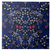 Blue  Floral Pattern, William Morris Tegeltje (Voorkant)