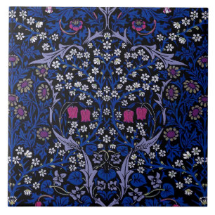 Blue  Floral Pattern, William Morris Tegeltje