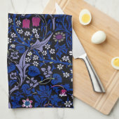 Blue  Floral Pattern, William Morris Theedoek (Quarter Fold)