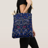 Blue  Floral Pattern, William Morris Tote Bag (Dichtbij)