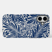 blue floral pattern with diverse leaves & blossoms Case-Mate iPhone case (Achterkant (horizontaal))
