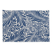 blue floral pattern with diverse leaves & blossoms kussensloop (Achterkant-Rechts)