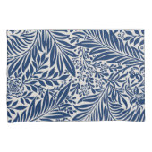 blue floral pattern with diverse leaves & blossoms kussensloop (Voorkant-Rechts)