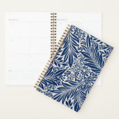 blue floral pattern with diverse leaves & blossoms planner (Display)