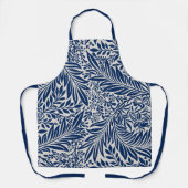 blue floral pattern with diverse leaves & blossoms schort (Voorkant)