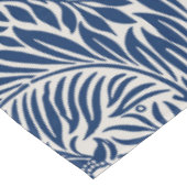 blue floral pattern with diverse leaves & blossoms tafelkleed (Gekanteld)