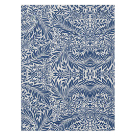 blue floral pattern with diverse leaves & blossoms tafelkleed
